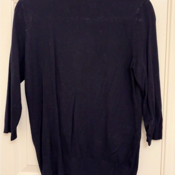 Grace Elements Black Zippered Women's Cardigan Sweater - Medium - Picture 5 of 5